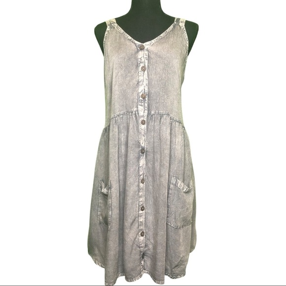 Denim Look Summer Dress - Picture 1 of 5